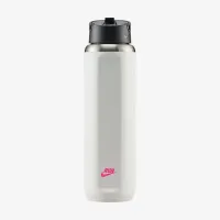Nike Recharge Stainless Steel Straw Bottle (24 oz) цвет белый