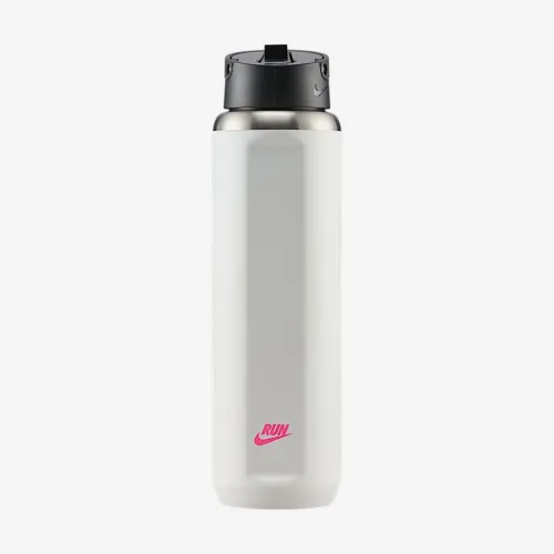 Nike Recharge Stainless Steel Straw Bottle (24 oz) цвет белый