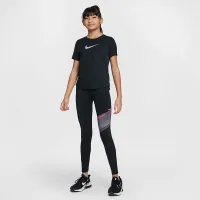 Nike One Classic Big дитячі (Girls') Dri-FIT Top колір чорний