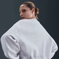 Nike Sportswear Phoenix Fleece женская оверсайз Crew-Neck свитшот цвет коричневый