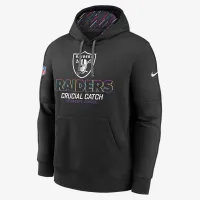 Las Vegas Raiders Crucial Catch Club мужские Nike NFL Pullover Толстовка с капюшоном цвет черный
