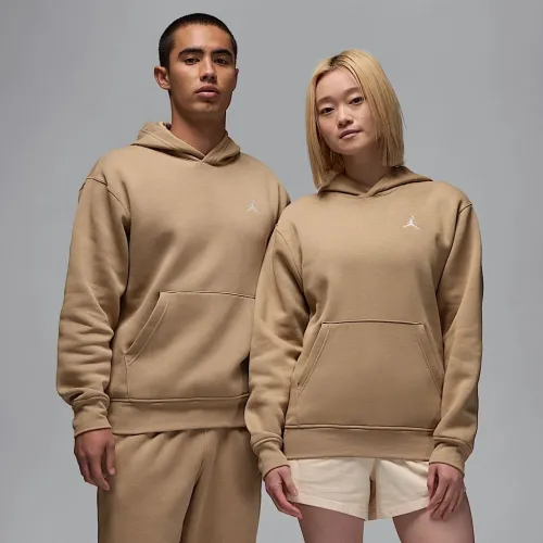 Nike Jordan Brooklyn Fleece чоловічі Pullover Толстовка з капюшоном колір коричневий