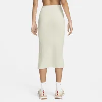 Nike Sportswear Chill Rib женская Slim Midi юбка цвет коричневый