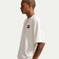 Nike Life мужские Short-Sleeve Boxy Knit Top цвет серый