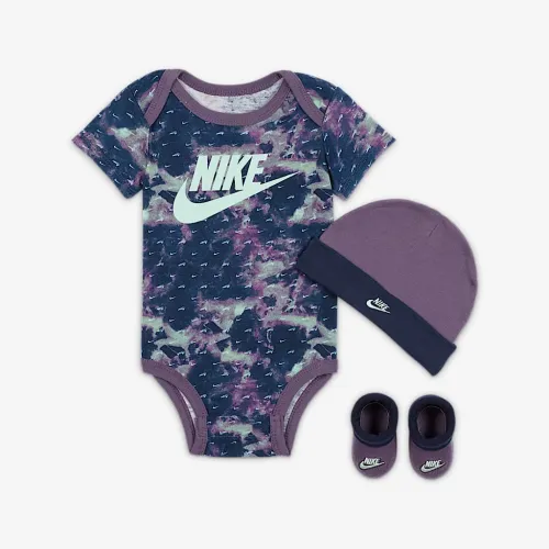 Nike Printed Swoosh Monogram 3-Piece Box комплект Baby комплект колір фіолетовий