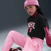Nike Sportswear Club Fleece Big дитячі Loose Pants Pink