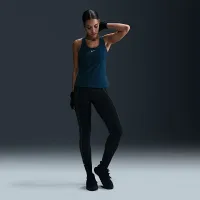 Nike Swoosh женская Medium-Support Padded Sports Bra Tank синий