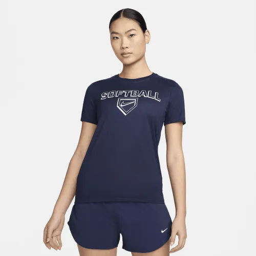 Nike Dri-FIT женская Softball футболка синий