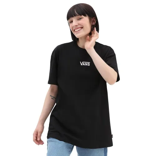 Футболка Vans Flying V оверсайз VN0A7YUTBLK1 -  Черная