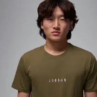 Nike Jordan Air мужские футболка цвет зеленый