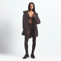 NikeSKIMS Woven Nylon жіноча Wrap Coat колір коричневий