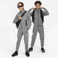Nike Sportswear Tech Fleece Big детские (Boy's) Winterized Full-Zip Толстовка с капюшоном цвет серый