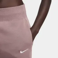 Nike Sportswear Phoenix Fleece женская С высокой Талией Wide-Leg Sweatpants цвет фиолетовый