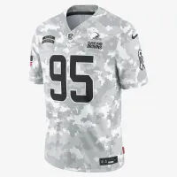 Myles Garrett Cleveland колір коричневийs Salute to Service чоловічі Nike Dri-FIT NFL Limited Jersey колір білий