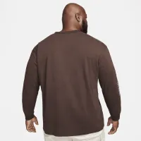 Nike Sportswear мужские Long-Sleeve Max90 футболка цвет коричневый