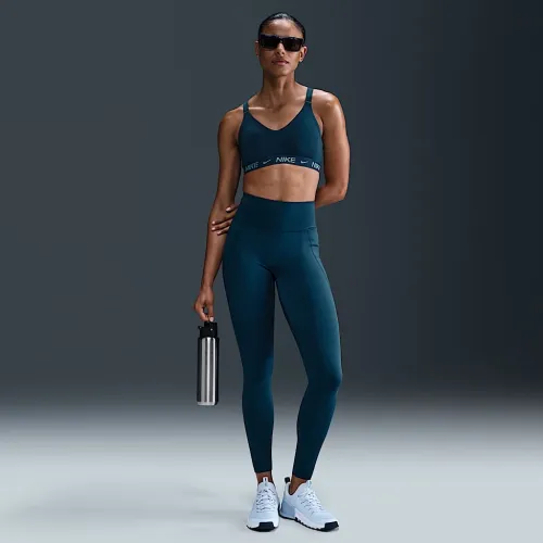 Nike Universa женская Medium-Support С высокой Талией Full-Length лосины с карманамисиний