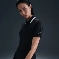 Nike Tour женская Dri-FIT Short-Sleeve для гольфа Polo цвет черный
