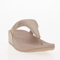 Japonki FitFlop Lulu Crystal Embellished Toe-Post босоніжки EC5-323 - Рожеві