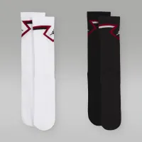 Nike Jordan Big детские Diamond High Crew носки (2 пары) цвет черный