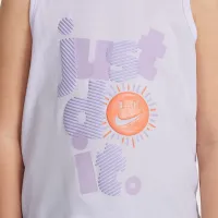 Nike Dri-FIT Sunny Swoosh Little детские Tank and шорты набор цвет фиолетовый
