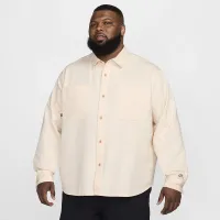 Nike SB Long-Sleeve Woven Skate Top колір коричневий