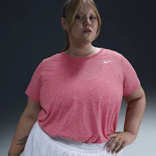 Nike Dri-FIT жіноча футболка (великі розміри) Pink