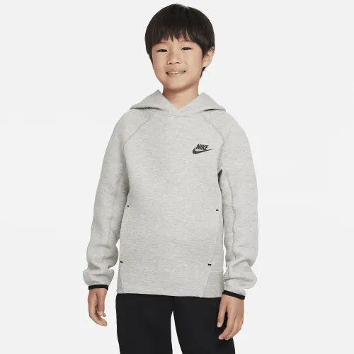 Nike Sportswear Tech Fleece Big дитячі (для хлопчиків) Pullover Толстовка з капюшоном колір сірий