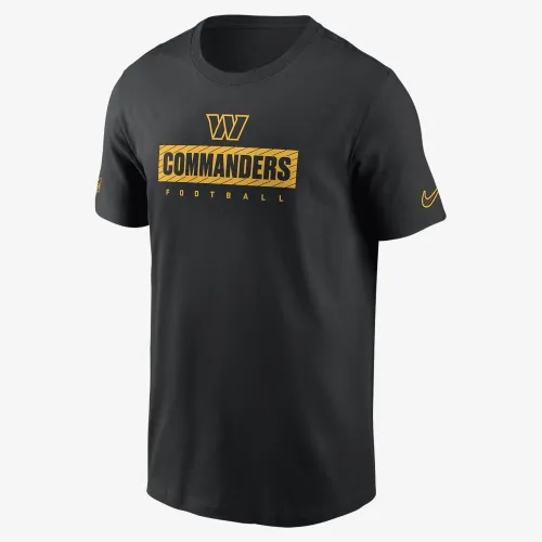 Washington Commanders Sideline Team Issue мужские Nike Dri-FIT NFL футболка цвет черный