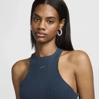 Nike Sportswear Chill Rib женская Slim Sleeveless Midi Костюм синий