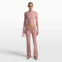 NikeSKIMS Matte женская Mock-Neck Full-Zip Куртка цвет красный