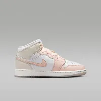 Nike Air Jordan 1 Mid SE Big дитячі Кросівки колір білий