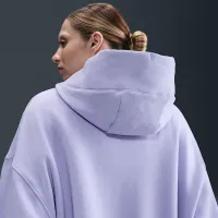 Nike Sportswear Phoenix Fleece женская Over-оверсайз Толстовка с капюшоном цвет фиолетовый