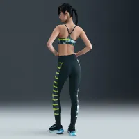 Nike x Norцвет черный Norцвет белый женская С высокой Талией 7/8 Printed лосины синий