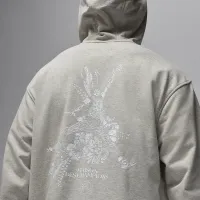 Nike Jordan Sport чоловічі Dri-FIT Fleece Pullover Толстовка з капюшоном колір сірий