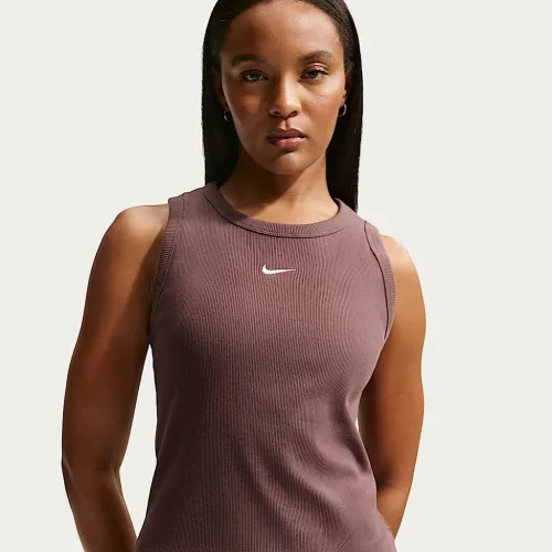 Nike Sportswear жіноча Tight Ribbed Tank Top колір фіолетовий