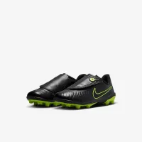 Nike Jr. Tiempo Legend 10 Club Little дитячі Multi-Ground Low Top футбольні бутси колір чорний