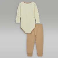 Nike Jordan Baby 2-Piece Rib Nep Bodysuit цвет коричневый