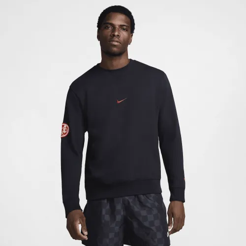 Nike Sportswear Club Fleece чоловічі Crew-Neck French Terry світшот колір чорний