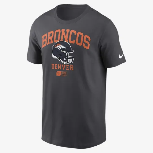 Denver Broncos Helmet Essential мужские Nike NFL футболка цвет серый