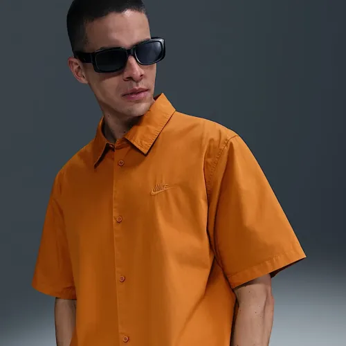 Nike Club чоловічі Short-Sleeve Button-Down Shirt Orange