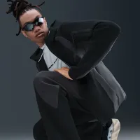 Nike Tech чоловічі Color-Block Open-Hem Fleece Pants колір чорний