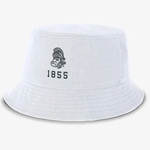 Michigan State Spartans Legacy Apex чоловічі Nike College Bucket Hat колір білий
