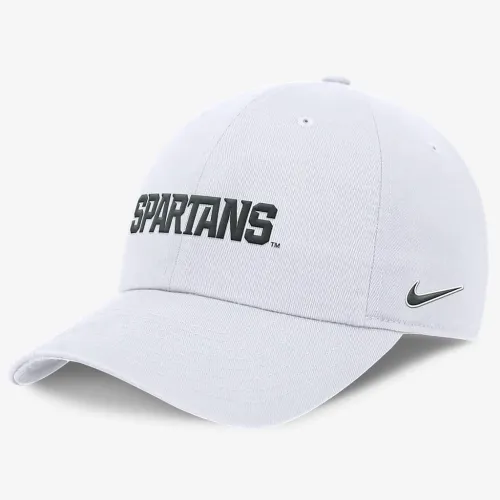 Michigan State Spartans On-Field Club чоловічі Nike Dri-FIT College Adjustable Hat колір білий