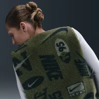 Nike Sportswear женская High-Pile Fleece Vest цвет зеленый