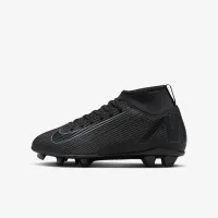 Nike Jr. Mercurial Superfly 10 Club Little/Big дитячі MG High-Top футбольні бутси колір чорний