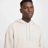 Nike Club Fleece мужские оверсайз French Terry Pullover Толстовка с капюшоном цвет коричневый