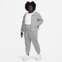 Nike Dri-FIT One женская Full-Zip French Terry Толстовка с капюшоном (большие размеры) цвет серый