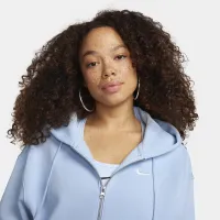Nike Sportswear Phoenix Fleece женская оверсайз Full-Zip Толстовка с капюшоном синий