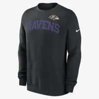 Baltimore Ravens Club мужские Nike NFL Pullover Crew цвет черный