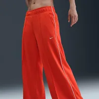 Nike Sportswear женская Mid-Rise Wide-Leg спортивные штаны цвет красный